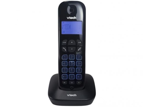 TELEFONE SEM FIO VTECH VT685-SE - IDENTIFICADOR DE CHAMADA VIVA VOZ E SECRETARIA ELETRONICA PRETO