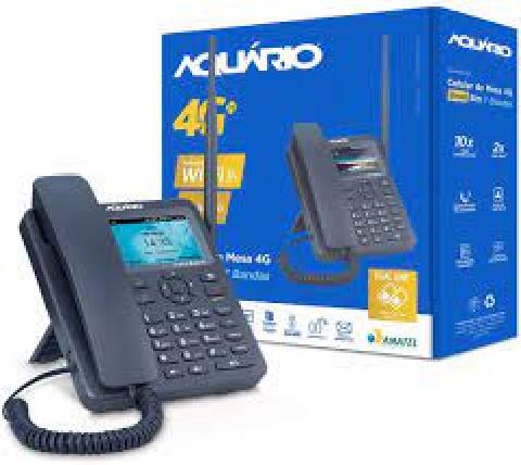 TELEFONE CELULAR RURAL DE MESA AQUÁRIO 4G DUAL CHIP CA-42S 4G